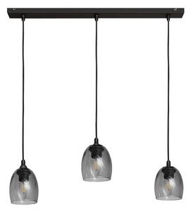 Lampadario a sospensione con filo BRILLANT 3xE27/15W/230V grigio