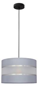 Lampadario a sospensione con filo HELEN 1xE27/15W/230V grigio/nero