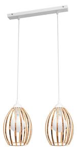 Lampadario su filo DALI 2xE27/15W/230V rame
