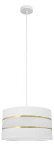 Lampadario a sospensione con filo HELEN 1xE27/15W/230V diametro 35 cm bianco/oro