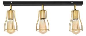 Faretto TUBE 3xE27/15W/230V oro/nero