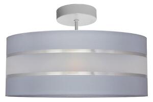 Lampadario a sospensione con supporto rigido HELEN 3xE27/15W/230V grigio/cromo lucido