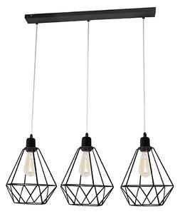 Lampadario KARO 3xE27/15W/230V nero