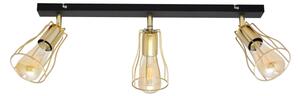 Faretto TUBE 3xE27/15W/230V oro/nero