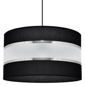 Lampadario a sospensione con filo HELEN 1xE27/15W/230V diametro 35 cm nero/argento