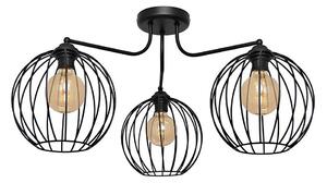 Lampadario a plafone MERCURE 3xE27/15W/230V nero