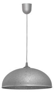 Lampadario su filo CIRCLE 1xE27/15W/230V grigio