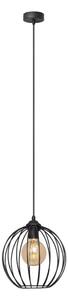 Lampadario a sospensione con filo MERCURE 1xE27/15W/230V diametro 24 cm nero
