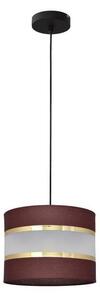 Lampadario a sospensione con filo HELEN 1xE27/15W/230V diametro 20 cm marrone/nero/oro