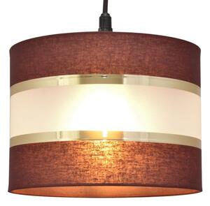 Lampadario a sospensione con filo HELEN 1xE27/15W/230V diametro 20 cm marrone/nero/oro
