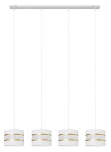 Lampadario a sospensione con filo HELEN 4xE27/15W/230V bianco/oro