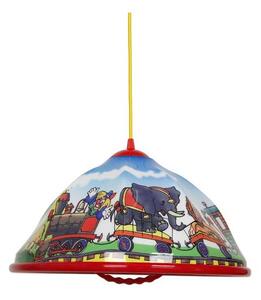 Lampadario a sospensione per bambini AKRYL DZ 1xE27/15W circhi/rosso