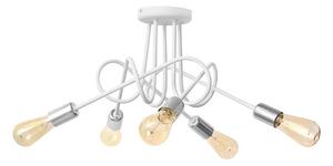 Lampadario fisso OXFORD 5xE27/15W/230V bianco