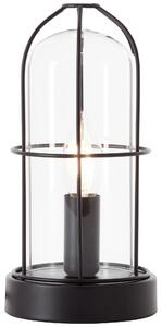Lampada BRILLIANT Lampada da tavolo Storm nera | 1x D45, E14, 40W, adatta per lampade a goccia (non incluse) | Con interruttore a cavo intermedio