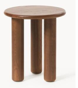 Tavolino rotondo in legno di quercia Didi
