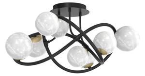 Zuma Line MX4922-8-EBGN - Lampadario a plafone NISYRO 8xG9/3,5W/230V nero