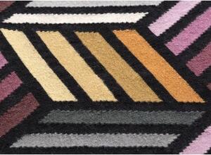 Parquet Hexagon Arancione Grigio Geometrico 188x305 cm