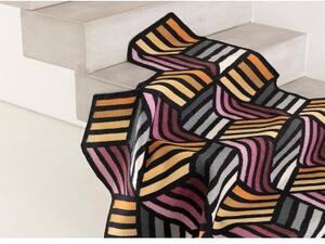 Parquet Hexagon Arancione Grigio Geometrico 188x305 cm