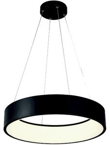 Lampadario LED a sospensione con filo LED/30W/230V 3000K diametro 45 cm nero