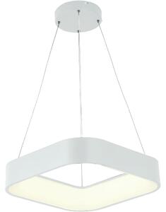 Lampadario LED a sospensione con filo LED/30W/230V 3000K 45x45 cm bianco
