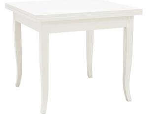 Tavolo con allunghe 80x80 bianco opaco (745)