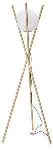 Lampada da Terra Glamy x Ø55x155 cm in Ferro e Vetro Oro e Bianco