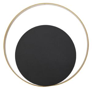 Lampada da Muro Shuttle Cm25x8x25 cm in Ferro Oro e Nero