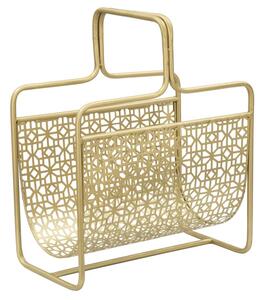 Porta Giornali Glam 37x22x44,5 cm in Ferro Oro