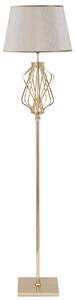Lampada da Terra Glam x Ø40x170 cm in Ferro Plastica e Poliestere Oro e Crema