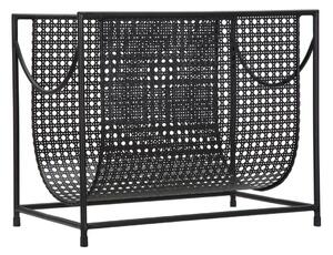 Porta Giornali Dark 37x22x30 cm in Ferro Nero