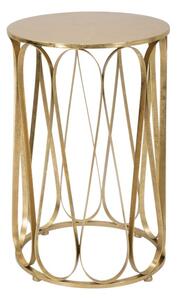 Tavolinetto Venice Ø37x58 cm in Ferro Oro