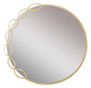 Specchio Eleonor 73,5x2x72 cm in Ferro e MDF Oro