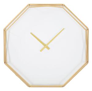 Orologio da Muro Oroy Octagonal 56x6,5x56 cm in Ferro e Plastica Oro