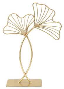 Scultura Leaf Glam 25x8,5x35 cm in Ferro Oro