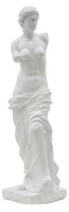 Scultura Statua Woman 14x12x49 cm in Poliresina Bianco