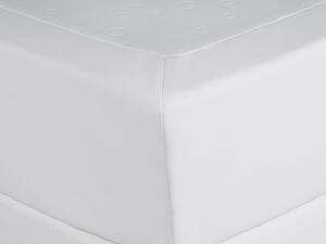Letto continentale 180 x 200 cm in ecopelle bianca con materasso a molle insacchettate Beliani