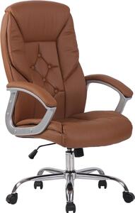 Sedia da ufficio XXL - Sedia ergonomica - fino a 210 kg rivestimento in tassabile | colore: marrone chiaro
