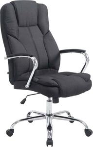 Sedia da ufficio in tessuto V2 - Sedia direzionale - Design ergonomico, adatto fino a 210 kg | Colore: Nero