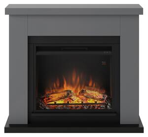 TAGU Frode grigio Camino elettrico con LED Powerflame da 23 pollici, 1500 W
