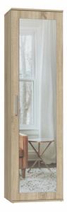Armadio per corridoio con specchio RASMUS - rovere sonoma
