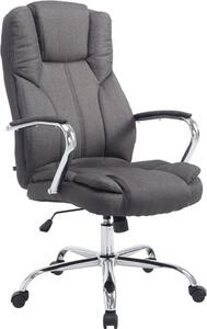 Sedia direzionale - Sedia da ufficio - Seduta ergonomica regolabile in altezza, estremamente robusta | Colore: grigio scuro