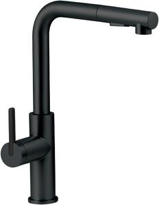 Rubinetto da cucina - Miscelatore per lavello - Pulizia del lavello - Bocchetta estraibile - 348H cm - Grigio opaco