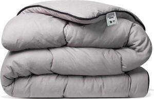 Coperta trapuntata senza copripiumino - Coperta senza fodera - Per un riposo confortevole - Lavabile a 60°C - 140x200 cm - Color tortora/grigio