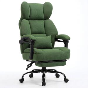 Sedia da gaming GTPLAYER, sedia da ufficio ergonomica con poggiapiedi e supporto lombare, poltrona direzionale ad alto schienale per persone alte, sedia da computer ampia e regolabile in altezza