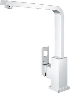 Miscelatore da cucina - Rubinetto girevole per cucina - Ideale per cucinare e lavare i piatti - Bocca alta - Girevole a 360 gradi - Cromato
