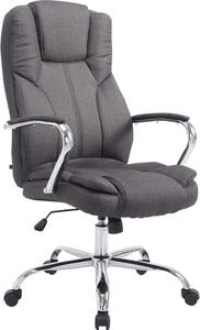 Sedia da ufficio in tessuto V2 - Sedia direzionale - Design ergonomico, adatto fino a 210 kg | Colore: grigio scuro