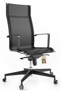 Sedia da ufficio ergonomica - Poltrona confortevole - Sedia da ufficio in mesh traspirante con base girevole