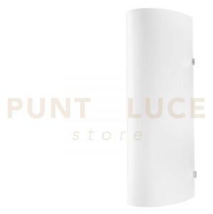 Applique a parete amy bianca 1 luce attacco e27 10x26cm in vetro sa
