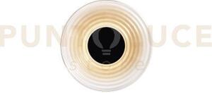 Applique a parete led morse ambra in vetro 8w 800lm cct 2700 e 3500