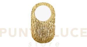 Applique a parete led hockey oro in metallo e alluminio 6w 700lm cc